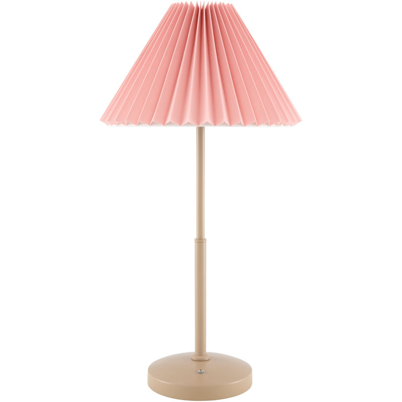 Saunton Table Lamp, Cream, Pink