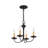 Analycia 4 - Light Steel Dimmable Chandelier