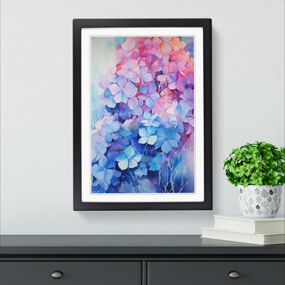 Hydrangea Abstract - Framed Print