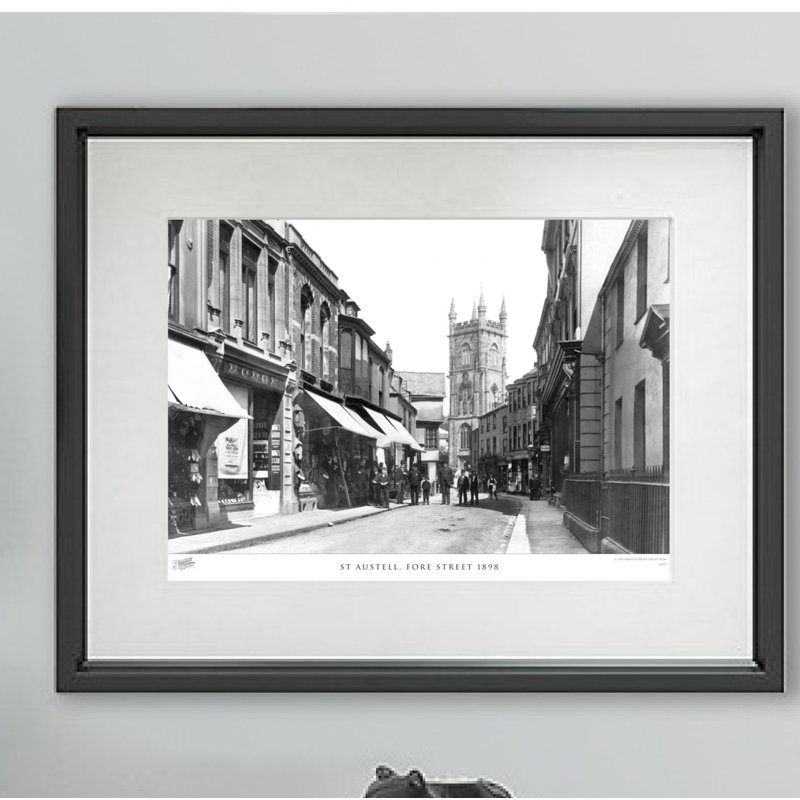 St Austell, Fore Street 1898 by Francis Frith - Single Picture Frame Print, 40cm H x 50cm W x 2.3cm D