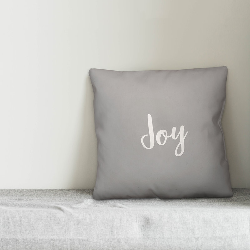  Coussin Joy, Gris, Coussin décoratif
