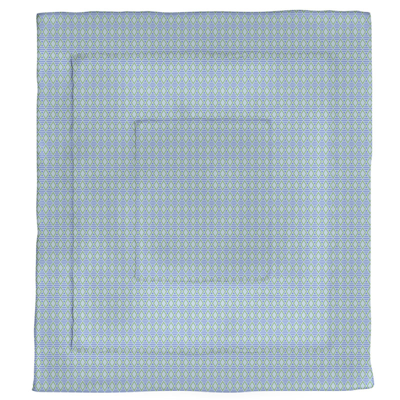Édredon réversible simple Katelyn Elizabeth, Édredon simple, Bleu et pastel