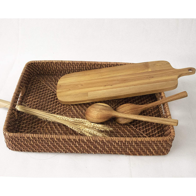 Cerie Wicker Decorative Tray