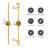 LED Dimmable Flush Mounted Sconces, Battery Operated Wall Sconces With Remote-1326741864