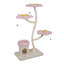 Arbre à chat en forme de fleur, avec lit plateforme en fleurs, condo et jouets suspendus, tour de chat à plusieurs niveaux pour chats d'intérieur, moderne