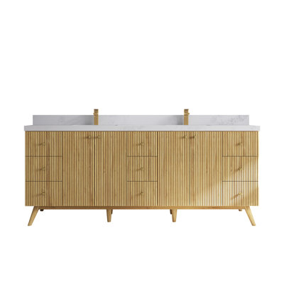 Ensemble de meuble-lavabo double l 84 po Koshlya