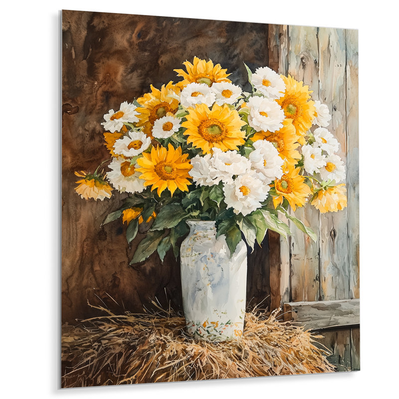 Nadeau - Art mural en métal tournesols, H 20 po x l 12 po