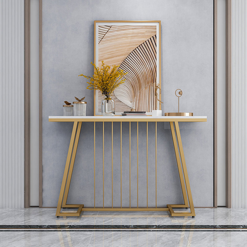 Console Table, White, 31.5" H x 63" W x 11.8" D