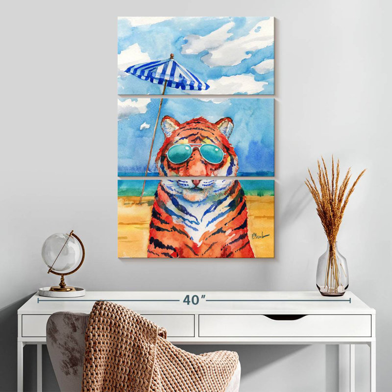 Abat-jour Ketti Tiger, H 32 po x l 20 po