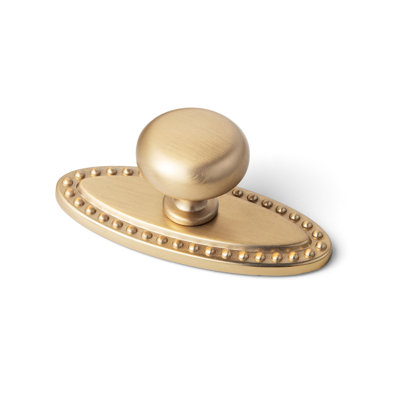 Poignée champignon 1,14 po de diamètre avec plaque arrière-D