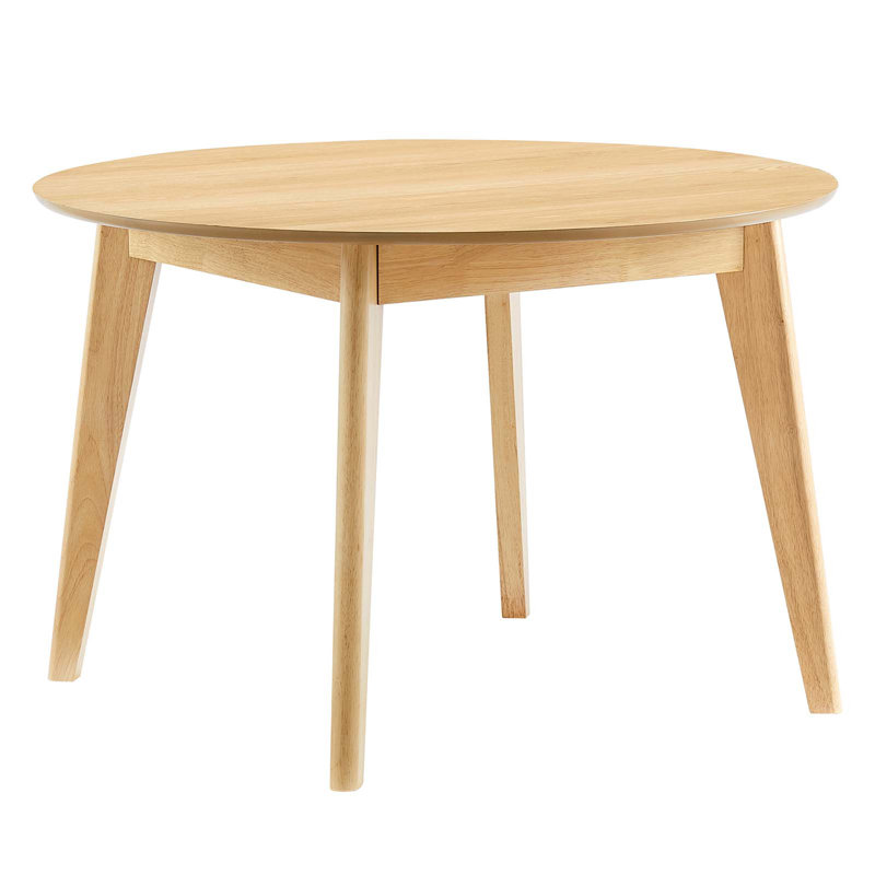 Modway Vision Round Wood Kitchen and Dining Table in Oak, 45'' W x 45'' L