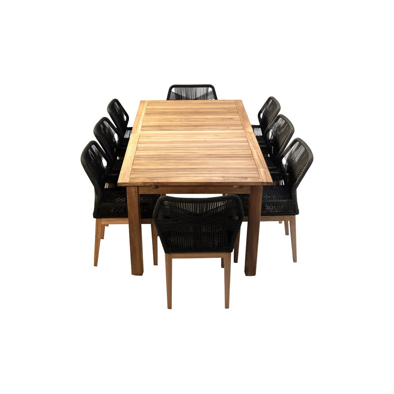 Beverly 9 - Piece Dining Set, Black