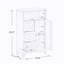 Armoire de rangement pour salle de bain avec 3 tiroirs et 1 porte - blanc