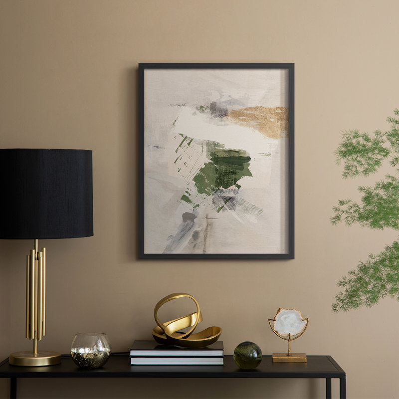 Sand Pond Fall I, reproduction encadrée - bois massif, Noir, noir, noir, noir, H 30 po x l 24 po
