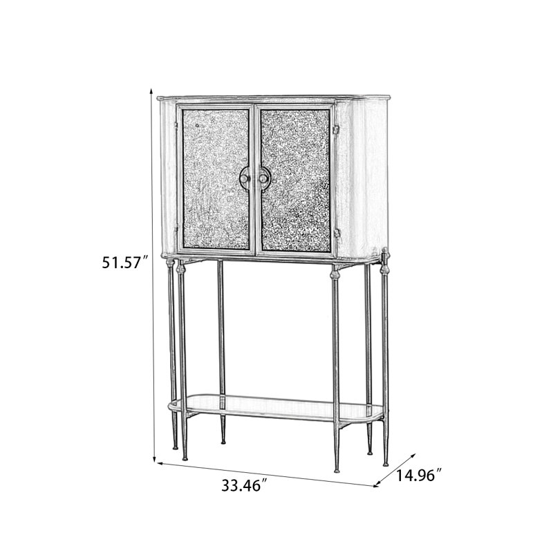 Black + Bronze Iron + Tempered Glass Display Cases