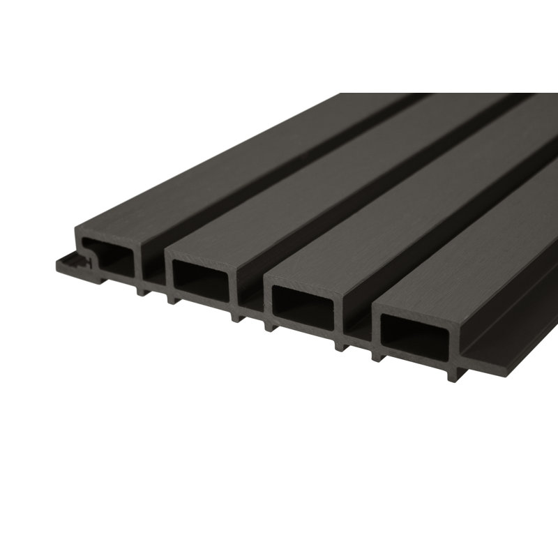 106" X 8.6" Composite Outdoor Wall Cladding Panels, European Slatted Wpc Siding For Exterior Facades, Garden Walls & Offices