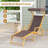 Birch Wood Chaise Lounge Chair With Adjustable Canopy Reclining Backrest & Footrest-726462776