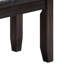 Banc avec coussin touffeté