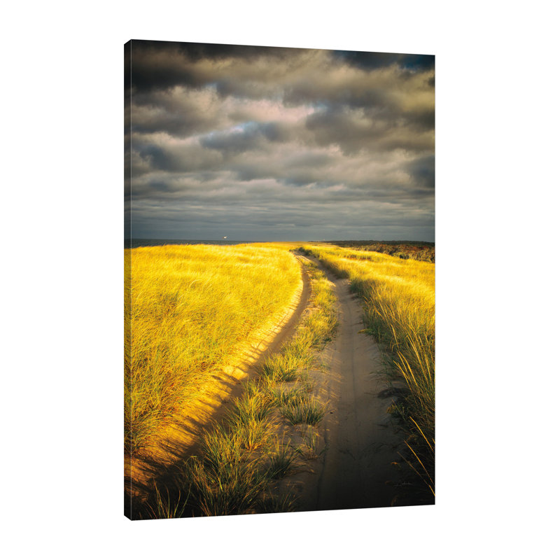 «Down The Road», toile tendue par Aledanda, H 15 po x l 10 po x P 1,5 po