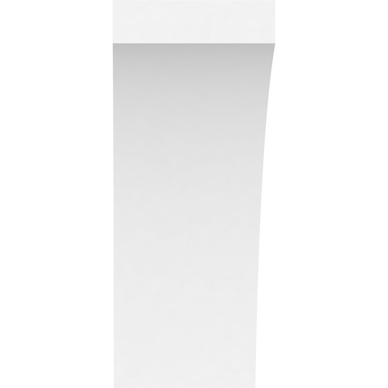 5"W x 10"D x 14"H Standard Thorton Architectural Grade PVC Knee Brace, 14"H x 5"W x 10"D