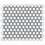 Carreau de mosaïque de plancher et de mur 1 po hexagonal Bliss-40614421