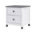 Table de chevet en bois avec deux tiroirs pour enfants, table de bout pour la chambre à coucher, blanc-441347690