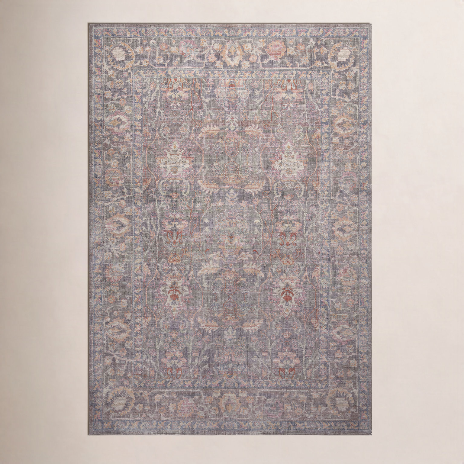 Chris Loves Julia x Loloi Rosemarie Sage Gold Rug, Rectangle 3'7" x 5'7"