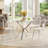 5-Piece Modern Clear Dining Set With Clear Dining Chair For Dining Room-129163464-129163465