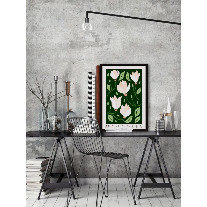 Sweet Magnolia - Single Picture Frame Painting, 45cm H x 45cm W
