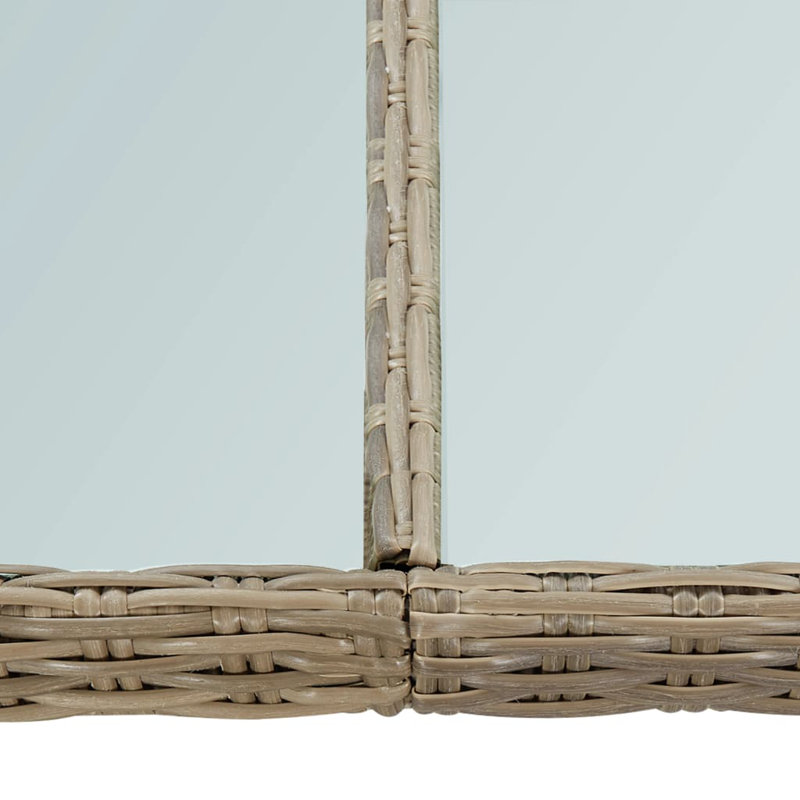 Alt Rattan Dining Table, Transparent, Mix Grey