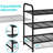 3 Tier Stackable Shoe Rack, Metal Wire Grid, Shoe Organizer Storage Shelf-859182945
