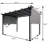 12 Ft. W x 9 Ft. D Steel Pergola with Canopy-97566302