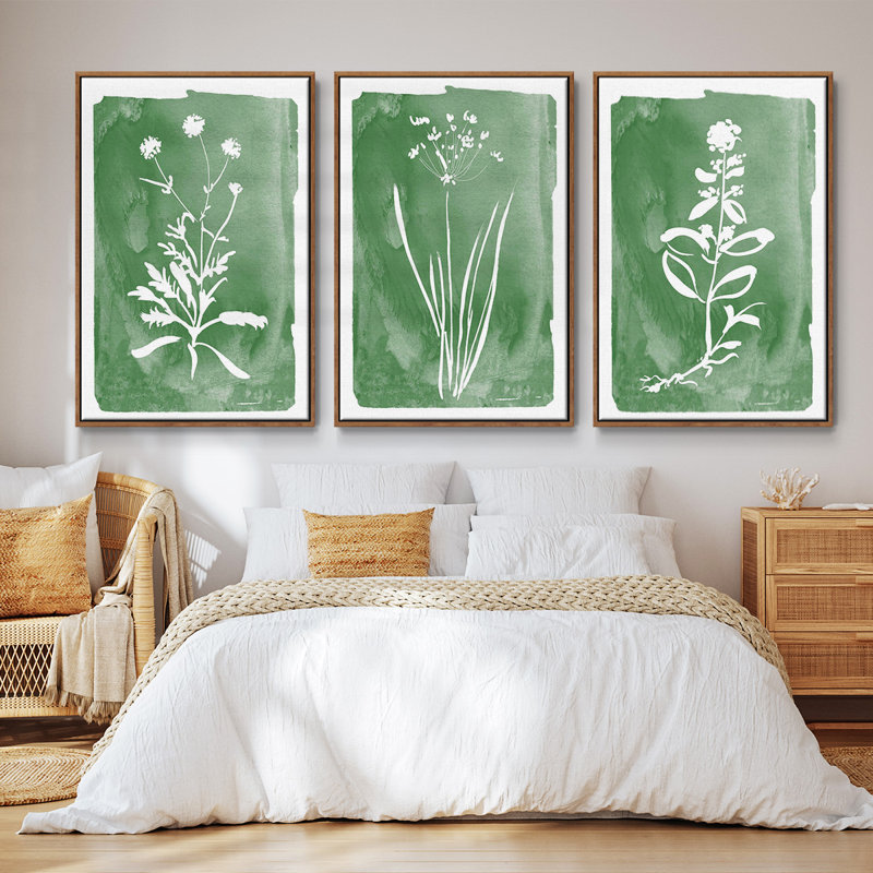 Green Botanical I 3 pièces, Noyer, H 40 po x l 78 po