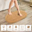 Ensemble de tapis de salle de bain ovale antidérapant en coton de qualité supérieure-1497057119