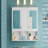 55 Inch Mirror Medicine Cabinet With Open Shelves, Wall Mounted Home Storage With Doors & Mirror, Adjustable Shelf, Bathroom Storage Cabinet Over Toilet