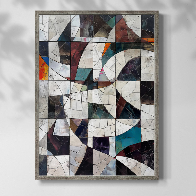 ABSTRACT Series LXII, reproduction encadrée - bois massif, H 11 po x l 9 po