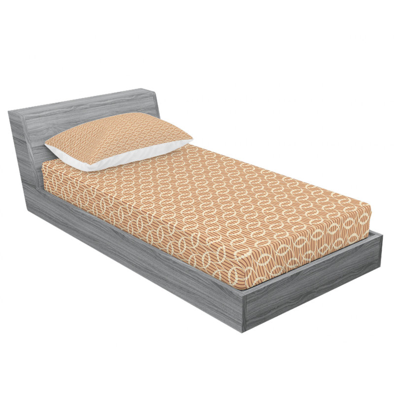 Ensemble de draps géométriques, Ensemble de draps pour lit simple TG avec drap-hou