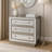 Fonzo Wood 3-Drawer Mirrored Accent Chest