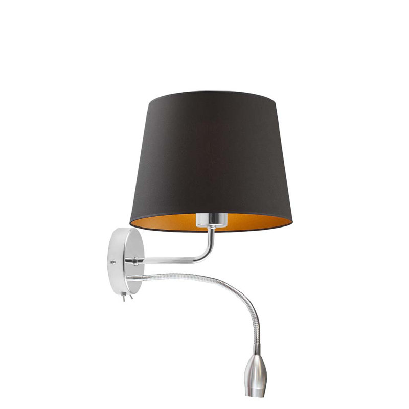 Gedral LED Armed Sconce, Black