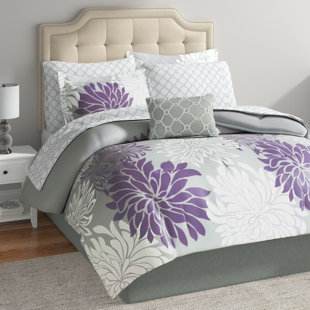 Arvle Down Alternative Molly Botanicals Reversible Comforter Set August Grove Size: Queen Comforter + 2 Pillow Shams