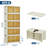 Stackable Storage Bins with Lids, Foldable Plastic Storage Drawers with Magnetic Doors & Wheels, Large Organizer Bins for Closet, Home, Office, Garage