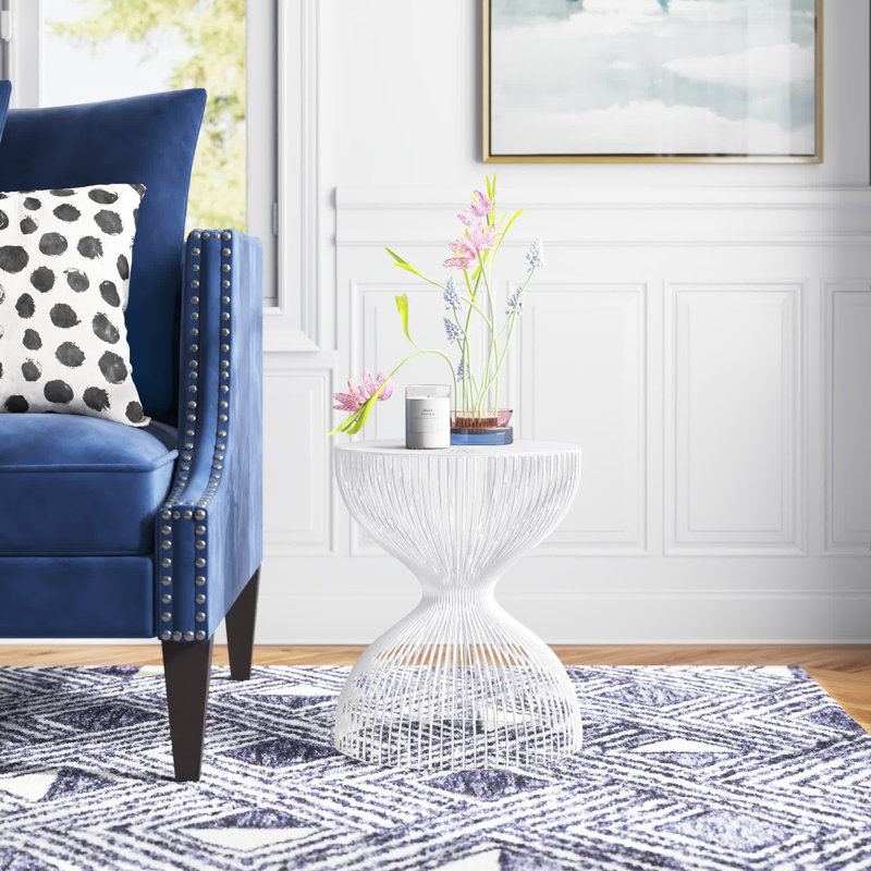 Candace End Table, White