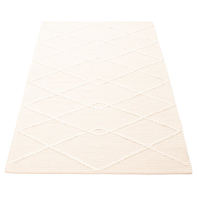 Tapis unique brun clair de 4 pi 9 po x 7 pi 11 po Sienna