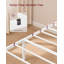 Single Metal Bed Frame with Upholstered Headboard