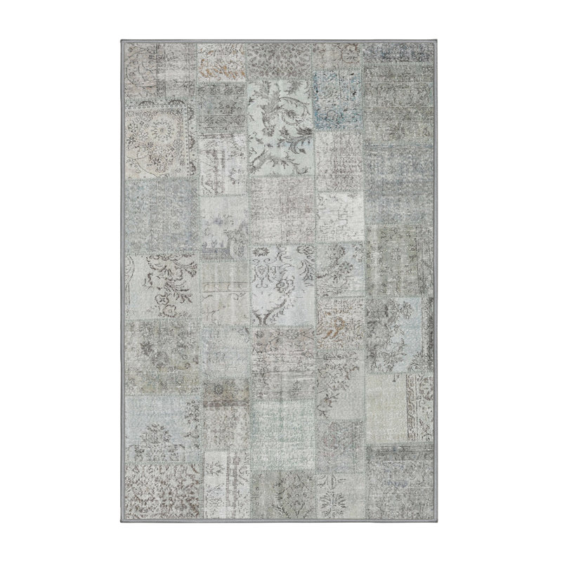 Tapis gris zone contemporaine, Rectangle 5 pi x 8 pi