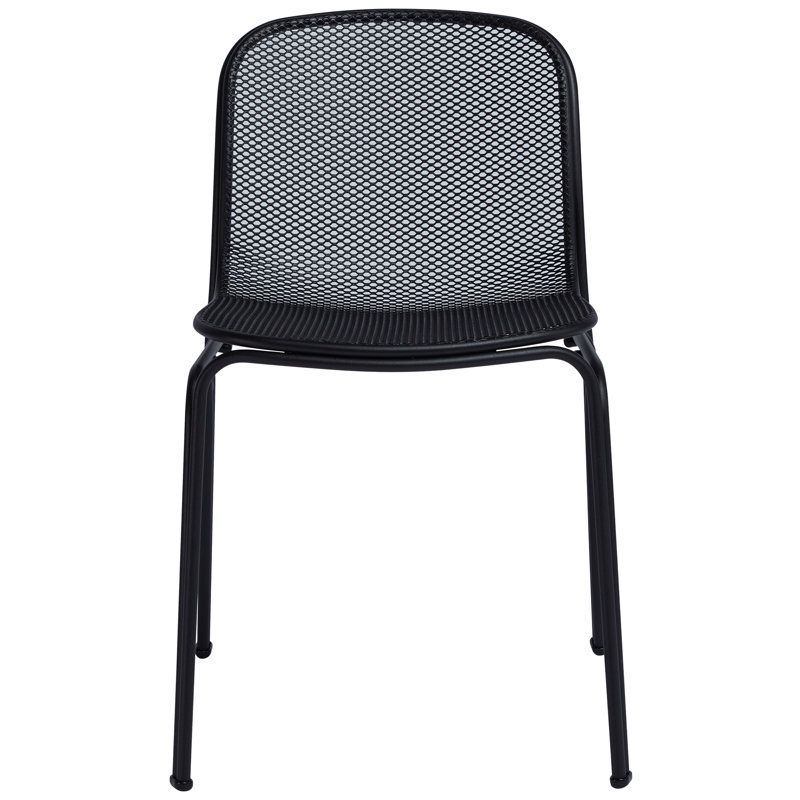 Chaise d'appoint de patio Villa, Noir