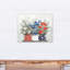 «Patriotic Flowers Mason Jar», reproduction sur toile sans cadre