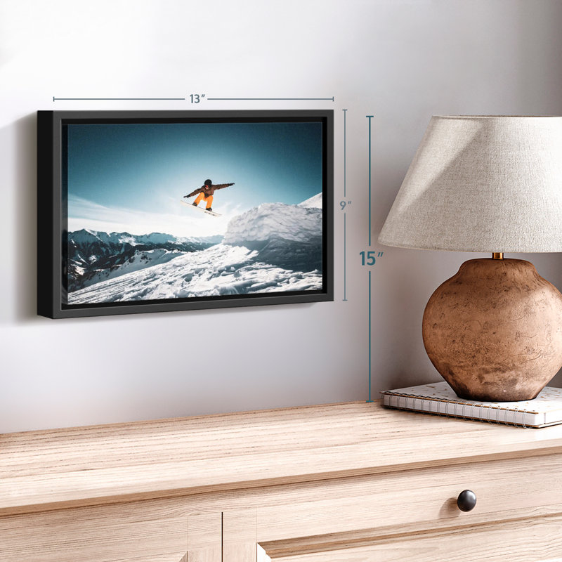 «Snowboarder In The Air», reproduction sur toile, H 9 po x l 13 po