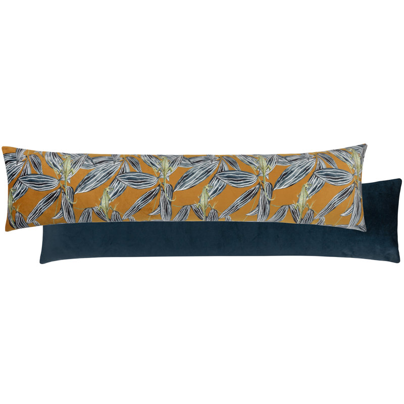 Onder Abstract Rectangular Floor Pillow Cover, Saffron