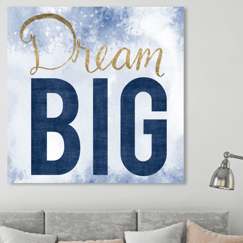« live largest blue », art sur toile Adrien, H 24 po x l 24 po x P 1,5 po